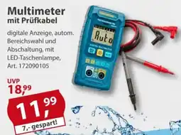 Sonderpreis Baumarkt Multimeter mit Prüfkabel Angebot