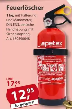 Sonderpreis Baumarkt petex Feuerlöscher Angebot