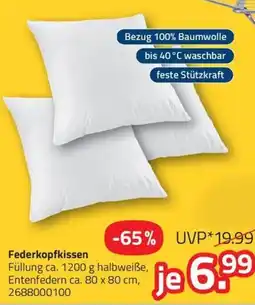 ROLLER Federkopfkissen Angebot