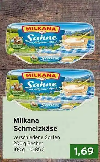 CAP Markt Milkana Schmelzkäse Angebot