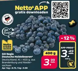 Netto GO Regio Deutsche Heidelbeeren Angebot
