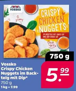 Netto Vossko Crispy Chicken Nuggets im Backteig mit Dip Angebot
