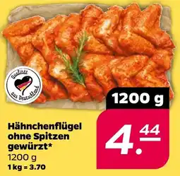 Netto Hähnchenflügel ohne Spitzen gewürzt Angebot