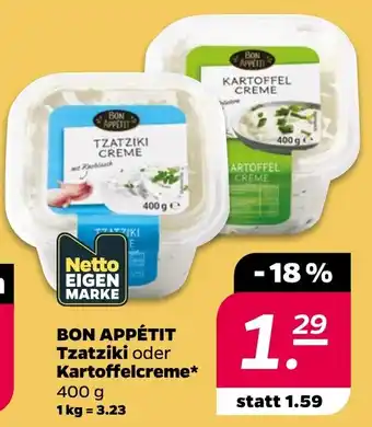 Netto Bon appétit tzatziki oder kartoffelcreme Angebot
