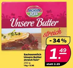 Netto Sachsenmilch Unsere Butter streich fein Angebot