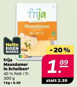 Netto frija Maasdamer in Scheiben Angebot