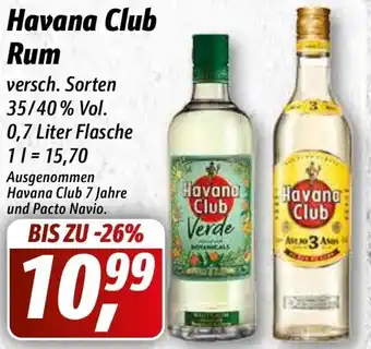 Simmel Havana Club Rum 0.7 Liter Flasche Angebot