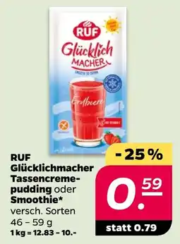 Netto RUF Glücklichmacher Tassencremepudding oder Smoothie Angebot
