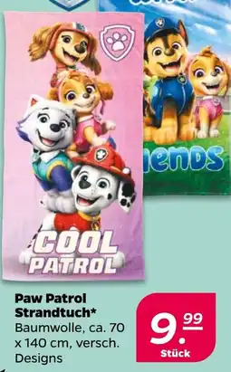 Netto Paw Patrol Strandtuch Angebot
