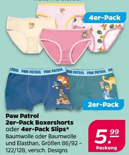 Netto Paw Patrol 2er-Pack Boxershorts oder 4er-Pack Slips Angebot