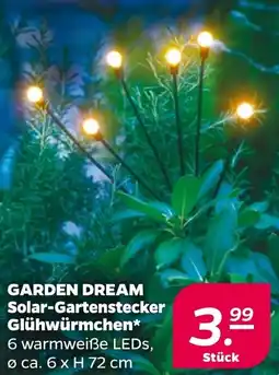 Netto Garden dream solar-gartenstecker glühwürmchen Angebot