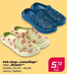 Netto EVA-Clogs camouflage oder flowers Angebot
