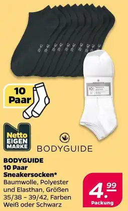 Netto Bodyguide 10 paar sneakersocken Angebot