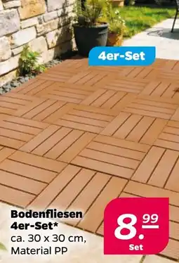 Netto Bodenfliesen 4er-Set Angebot