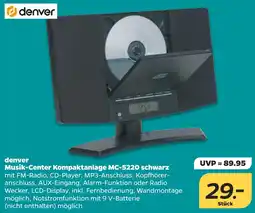 Netto Denver musik-center kompaktanlage mc-5220 schwarz Angebot