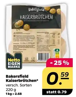 Netto Bakersfield Kaiserbrötchen Angebot