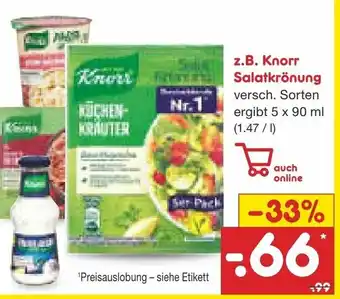 Netto Marken-Discount Knorr Salatkrönung 5x90ml Angebot