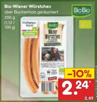 Netto Marken-Discount Bio Wiener Würstchen 200g Angebot