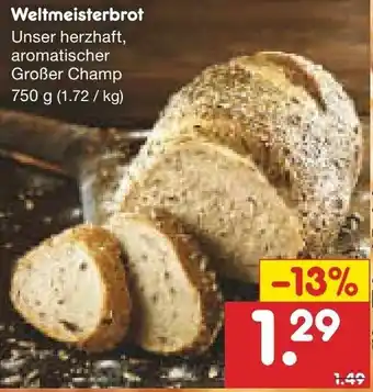 Netto Marken-Discount Weltmeisterbrot 750g Angebot