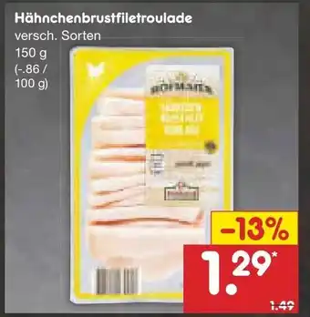 Netto Marken-Discount Hähnchenbrustfiletroulade 150g Angebot