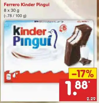 Netto Marken-Discount Ferrero Kinder Pingui 8x30g Angebot