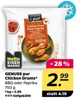 Netto GENUSS pur Chicken Drums Angebot