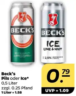 Netto Beck's Pils oder Ice Angebot