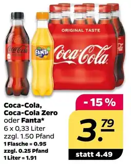 Netto Coca-Cola, Coca-Cola Zero oder Fanta Angebot