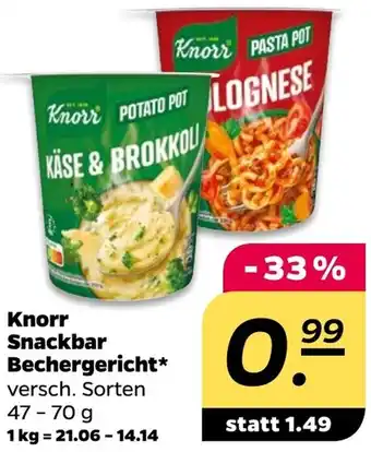Netto Knorr Snackbar Bechergericht Angebot