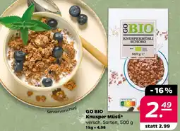 Netto GO BIO Knusper Müsli Angebot