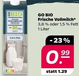 Netto GO BIO Frische Vollmilch Angebot