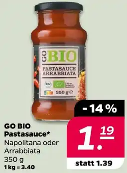 Netto GO BIO Pastasauce Angebot