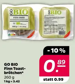 Netto GO BIO Finn Toastbrötchen Angebot