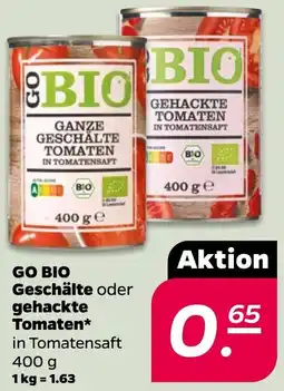 Netto GO BIO Geschälte oder gehackte Tomaten Angebot