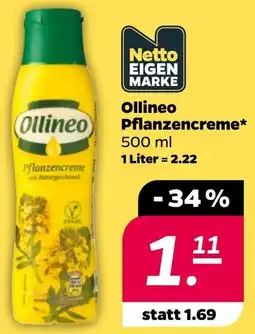 Netto Ollineo Pflanzencreme Angebot