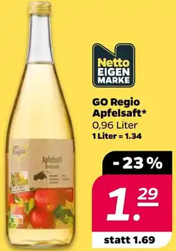 Netto GO Regio Apfelsaft Angebot