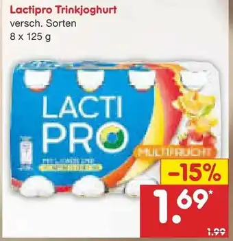 Netto Marken-Discount Lactipro Trinkjoghurt 8x125g Angebot