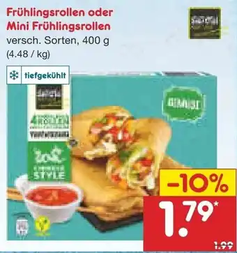 Netto Marken-Discount Frühlingsrollen oder Mini Frühlingsrollen 400g Angebot