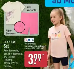 Aldi Nord LILY & DAN Set Angebot