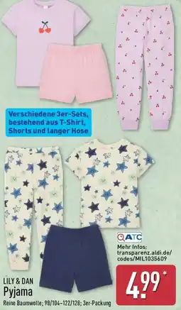 Aldi Nord LILY & DAN Pyjama Angebot