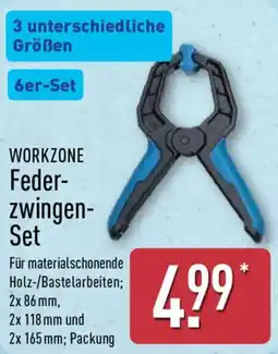 Aldi Nord WORKZONE Federzwingen Set Angebot