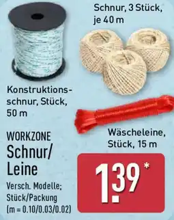 Aldi Nord WORKZONE Schnur/ Leine Angebot