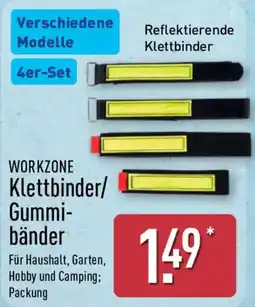 Aldi Nord WORKZONE Klettbinder/ Gummibänder Angebot