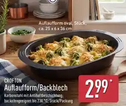 Aldi Nord CROFTON Auflaufform/Backblech Angebot