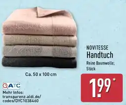 Aldi Nord NOVITESSE Handtuch Angebot
