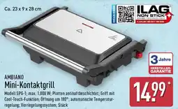 Aldi Nord AMBIANO Mini-Kontaktgrill Angebot