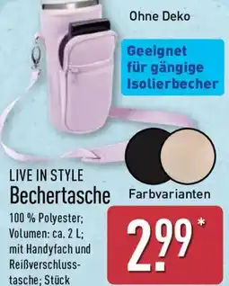 Aldi Nord LIVE IN STYLE Bechertasche Angebot