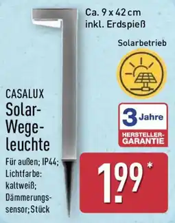 Aldi Nord CASALUX Solar Wegeleuchte Angebot
