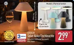 Aldi Nord CASALUX Solar-Akku-Tischleuchte Angebot