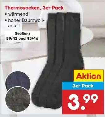 Netto Marken-Discount Thermosocken, 3er Pack Angebot